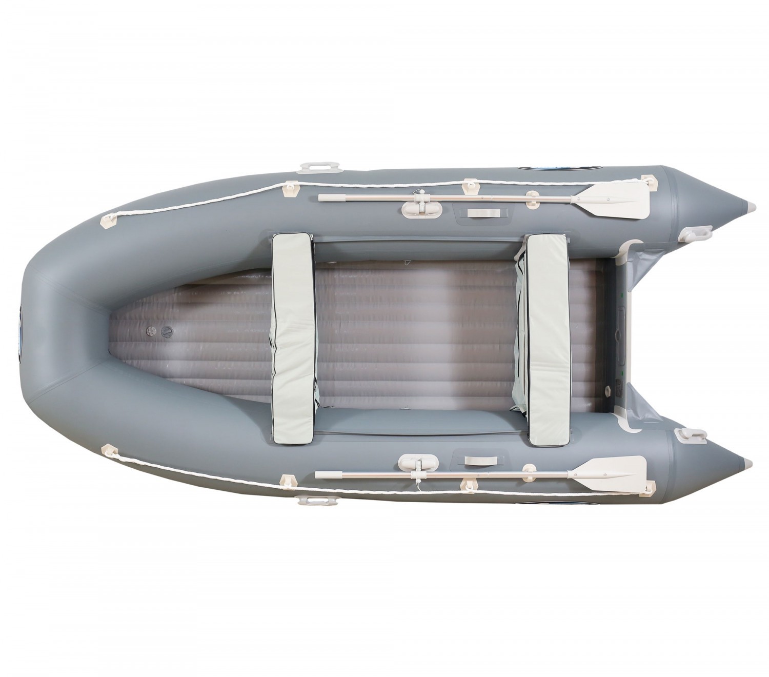 Надувная лодка GLADIATOR E380 PRO светло-темносерый 
