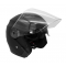 Шлем KIOSHI 526 Solid Открытый со стеклом и очками (черный матовый S)